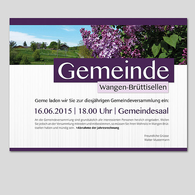 Schild / Flyer