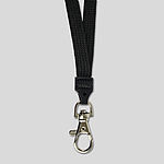 schwarzes Umhängeband für Ausweise