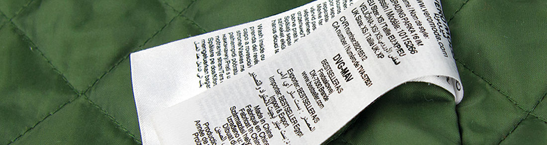 Einnäh-Etiketten für Textilien