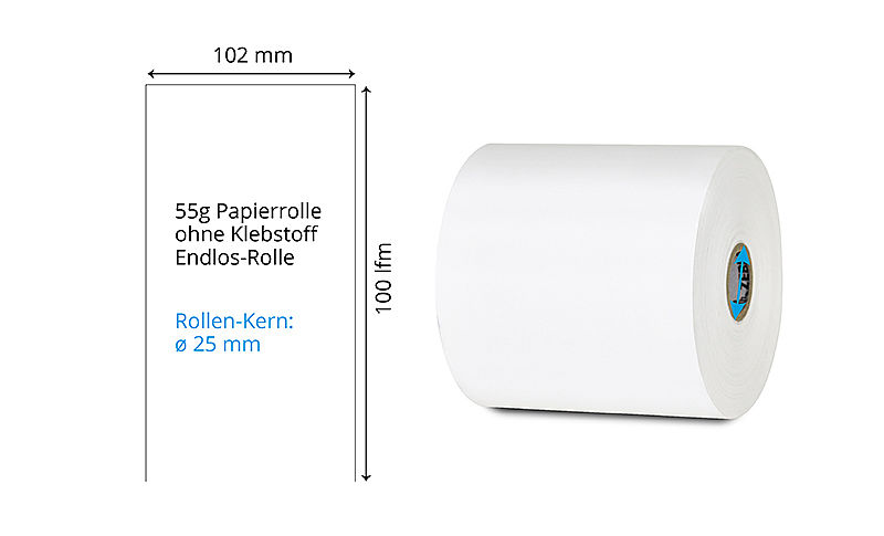 Thermodirekt endlos Papierrolle
