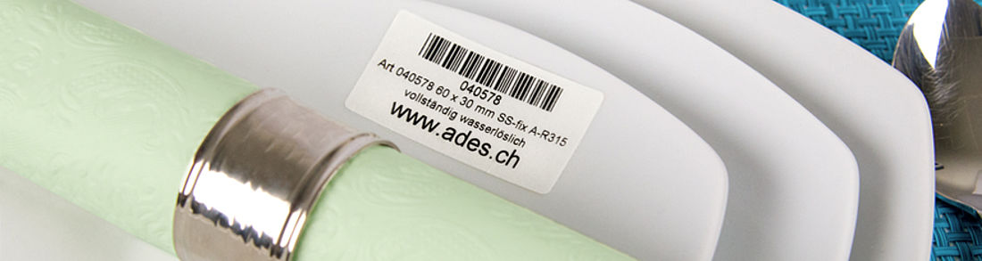 wasserlösliche Catering-Etiketten