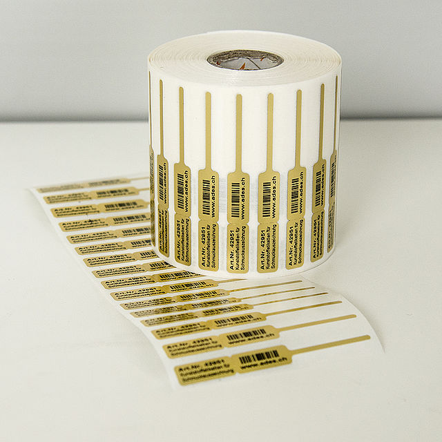 Schmuck-Etiketten gold