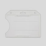 Offener Kunststoff-Kartenhalter Querformat