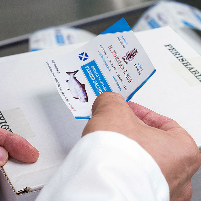 Fisch Inkjet Etikette