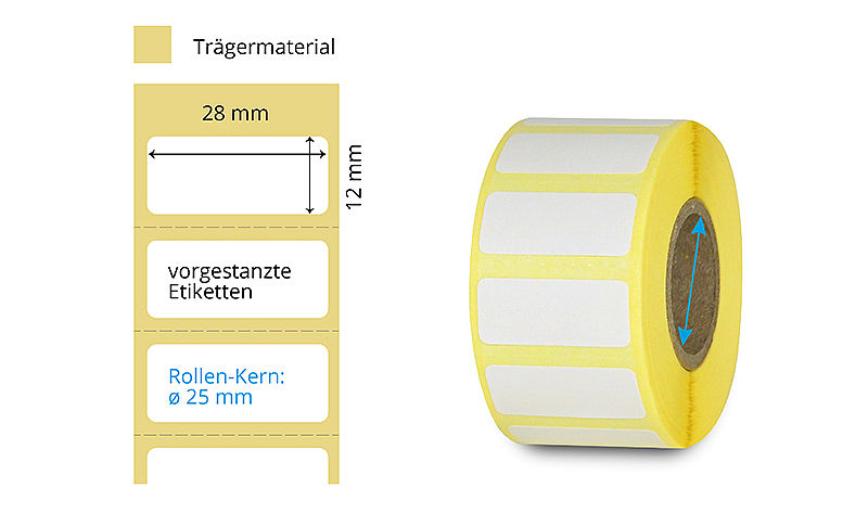 Tiefkühl-Etiketten auf Rolle