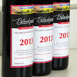 Etiketten für Flaschen