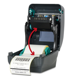 Etikettendrucker offen