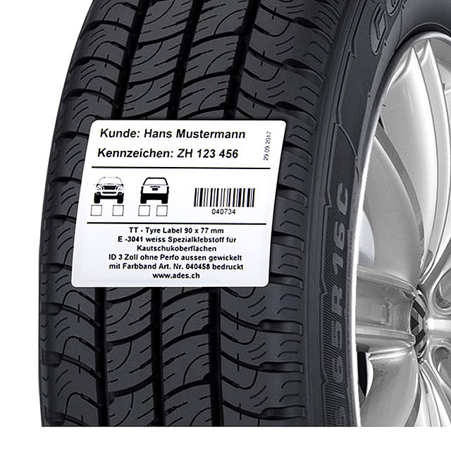 Pneu-Etiketten