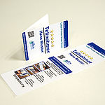 Ausstellerausweise selbstklebende Karte beidseitig bedruckbar