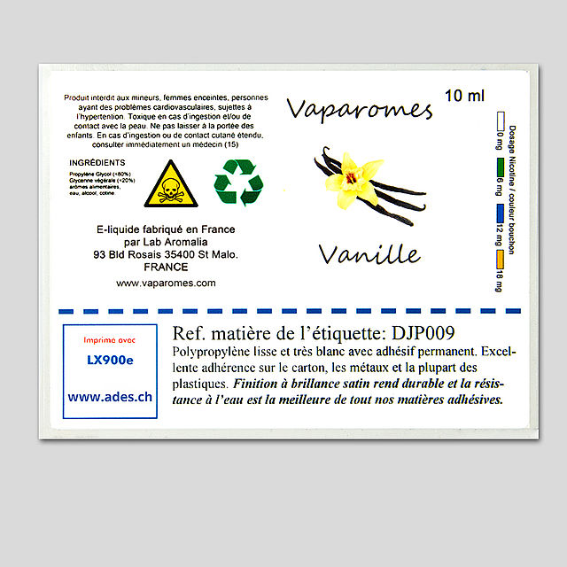 DJP009 Kunststoff-Etiketten