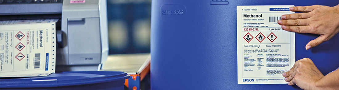 grossformatige Gefahrengut Etiketten drucken