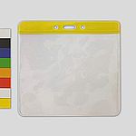 transparente Ausweishüllen aus weichem Vinyl Querformat