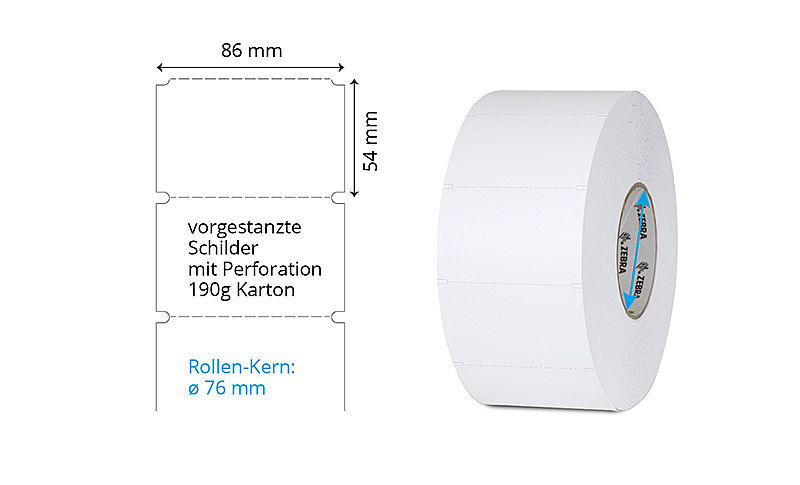 Kartonschilder auf Rolle