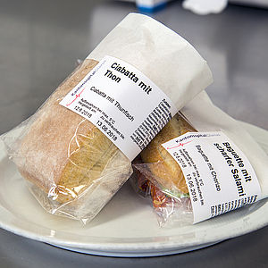 Etiketten für Lebensmittel geeignet