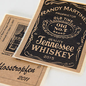 Etiketten in Vintage Optik