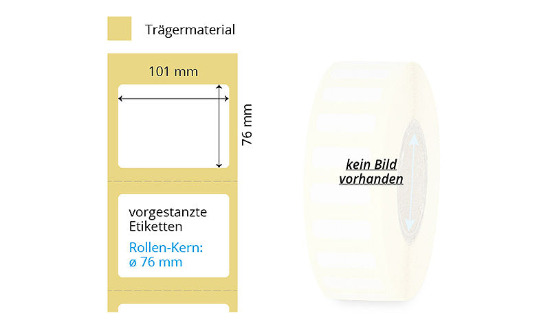 Thermodirekt-Etiketten auf Rollen