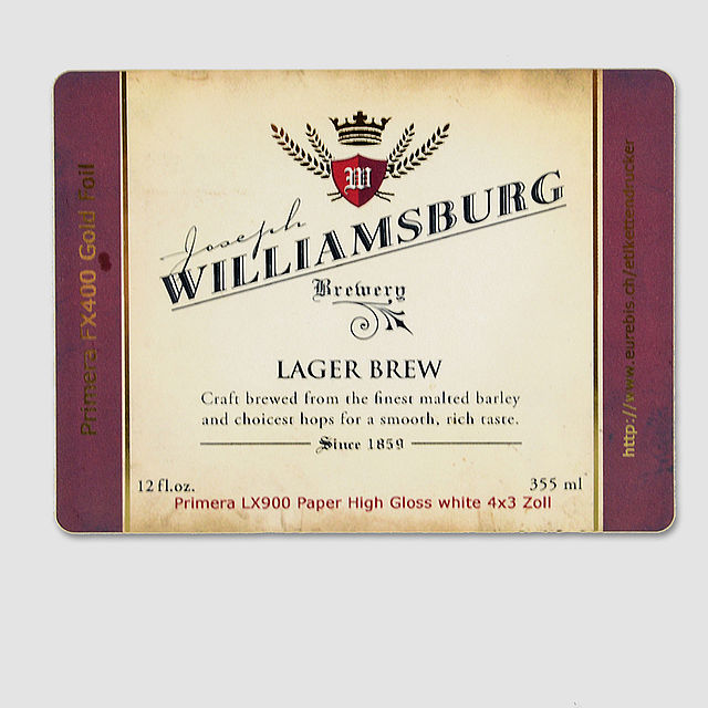 Inkjet Flaschenetiketten