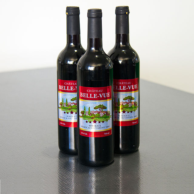 Farbig bedruckte silbrige Flaschen-Etiketten Wein-Etiketten