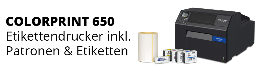 Komplettes Drucker Set für schöne Produktetiketten