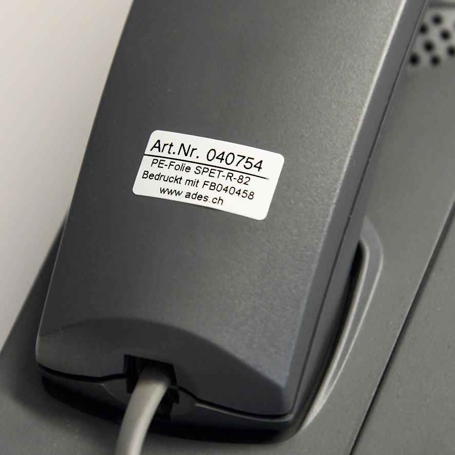 ablösbare kunststoff etiketten