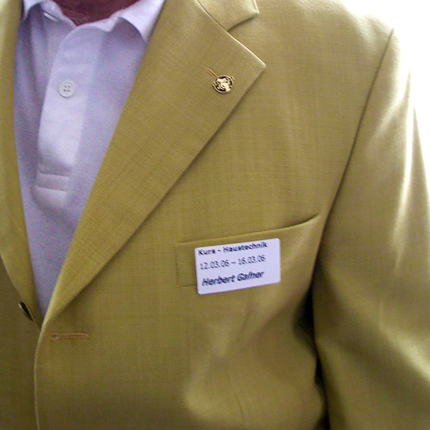 wiederablösbare Besucher-Etiketten