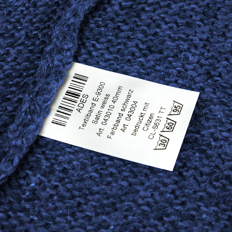 Einnäh-Etiketten, Satin-Etiketten