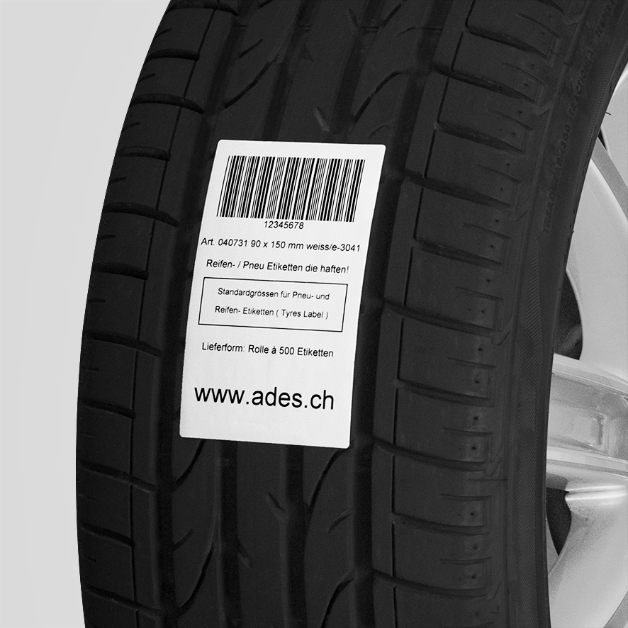 Pneuetiketten, Reifenetiketten