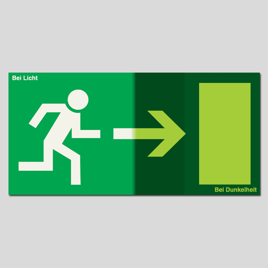 leuchtende Sicherheitsetiketten