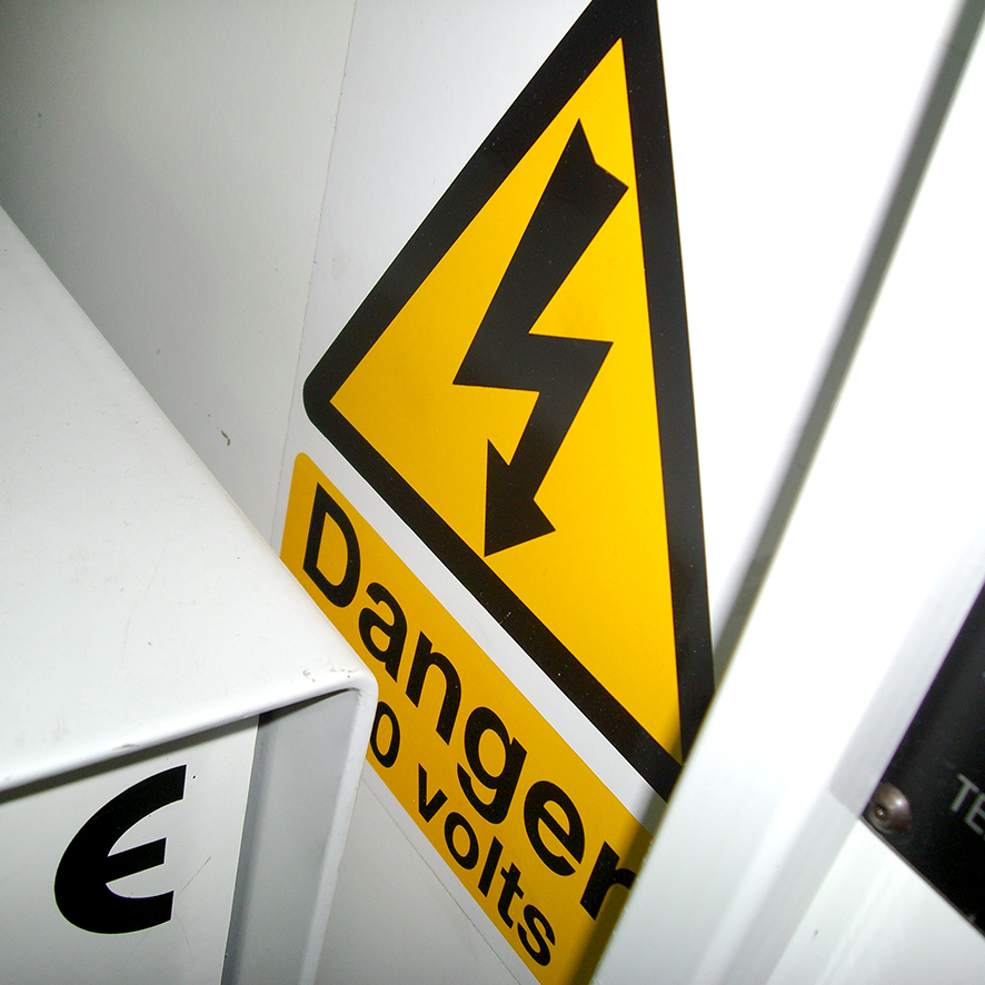 Gefahrenschild Dreieck gelb