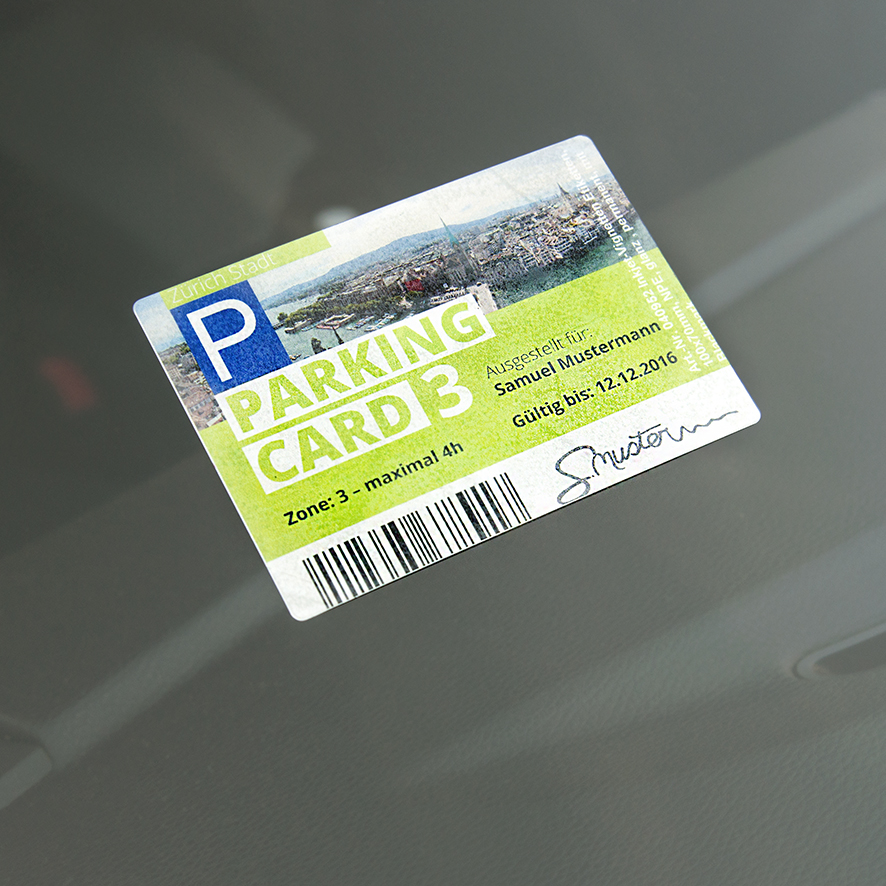 transparente Etiketten für Windschutzscheiben und Glas